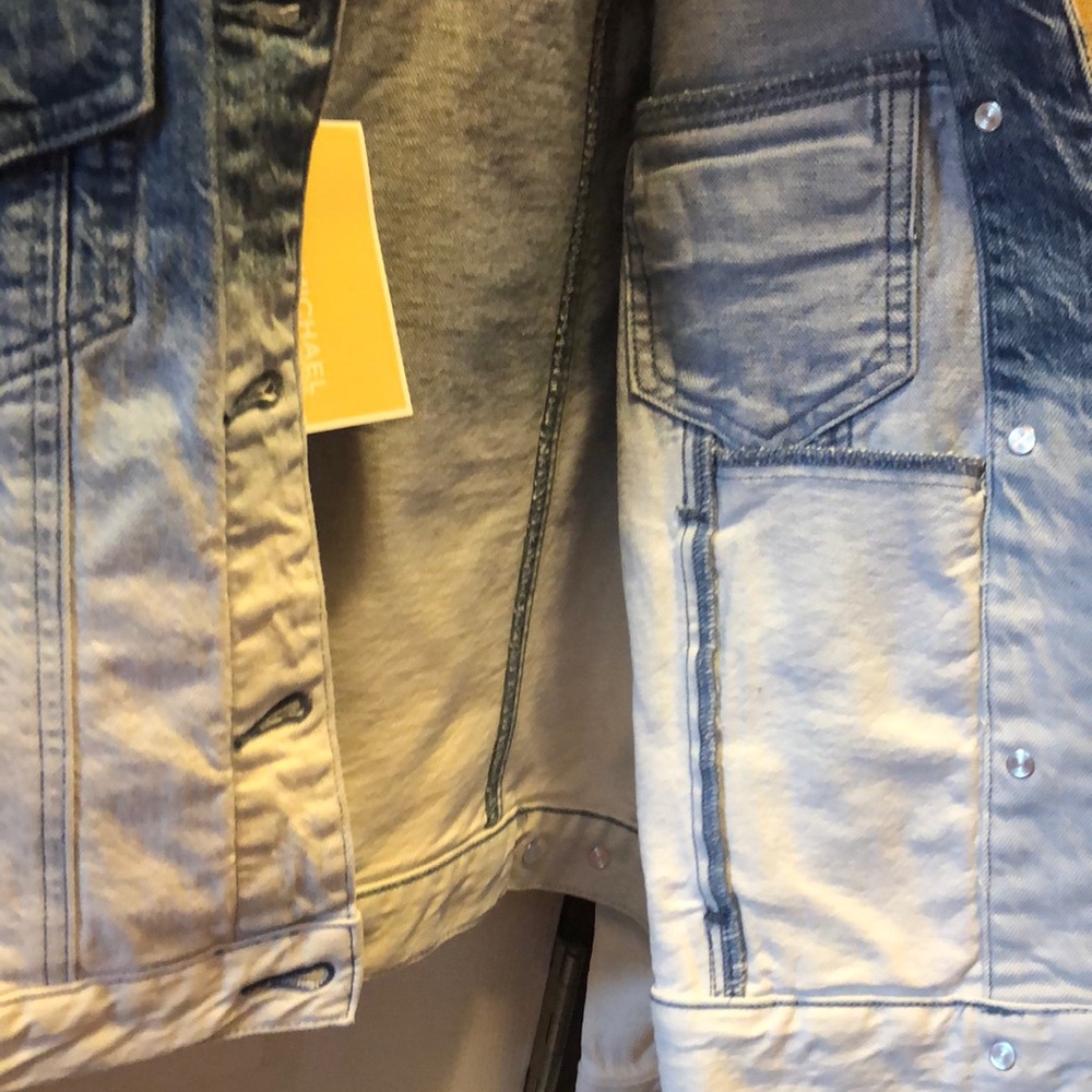 ☄️New Michael Kors Angel Blue  Denim Jacket  Note Not Part of the 1/2 off Sale - Picture 7 of 10
